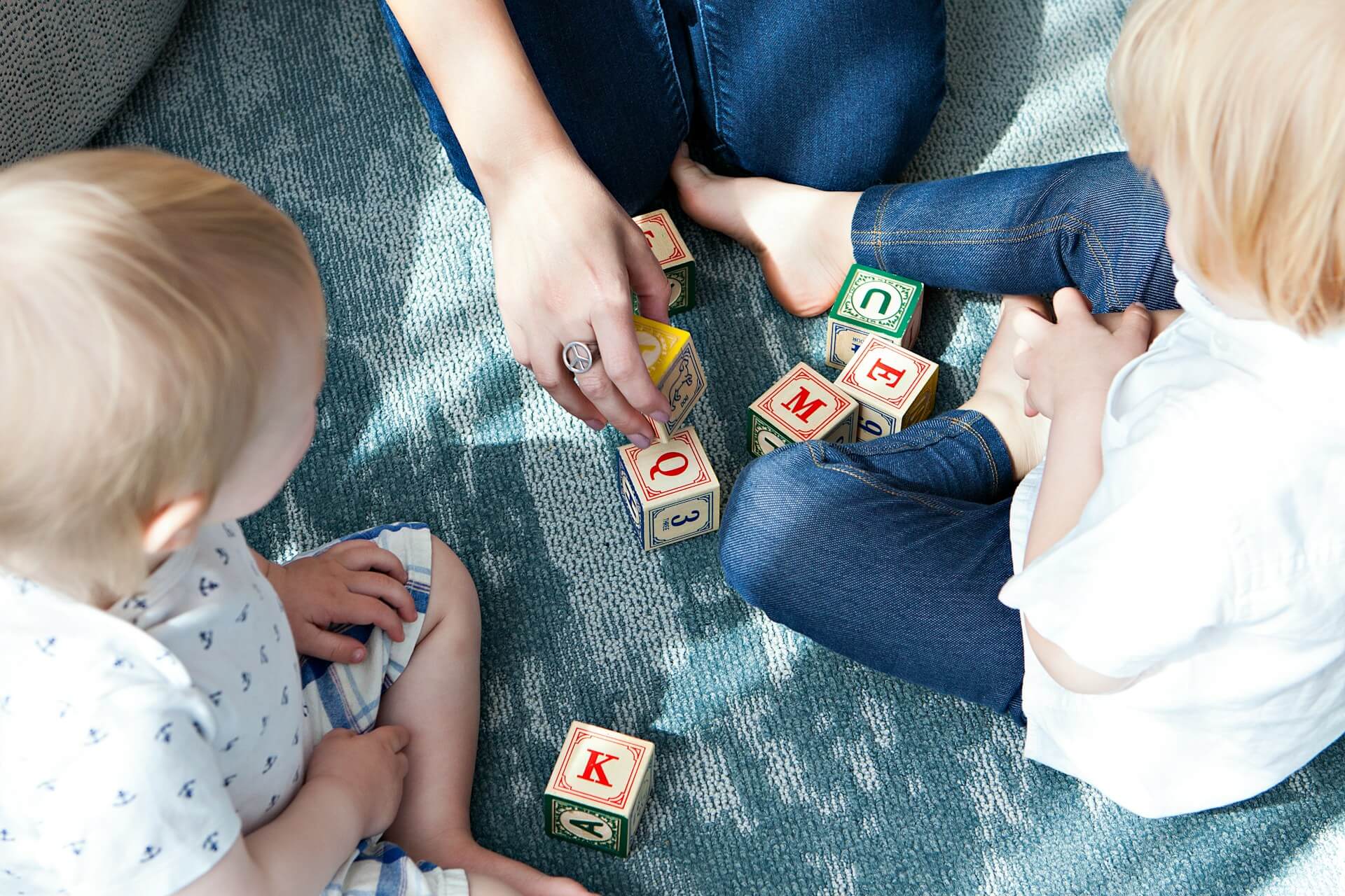 Children learning together in a bright room